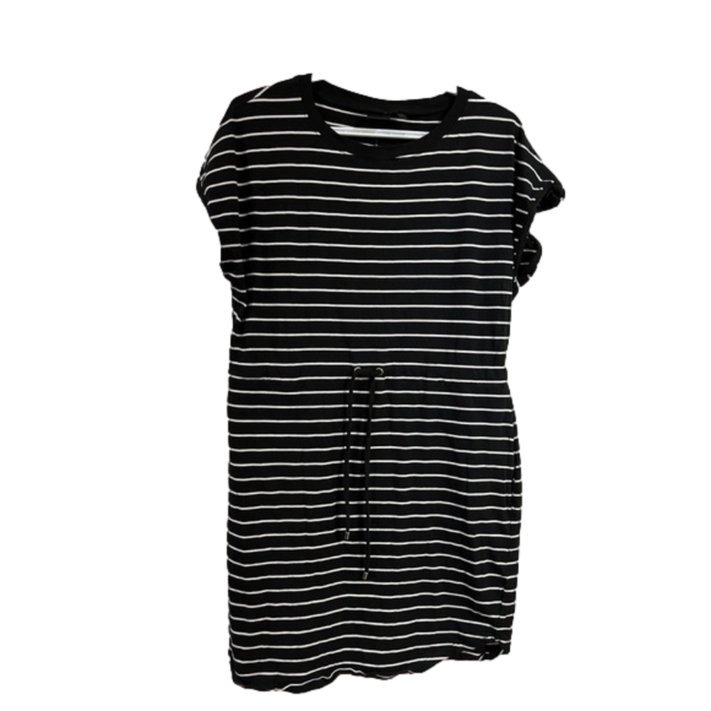 Rafaella Black and White Striped Dress size medium